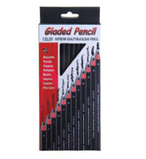 USLON Sketch Pencil Graphite graded Pencil Set 12